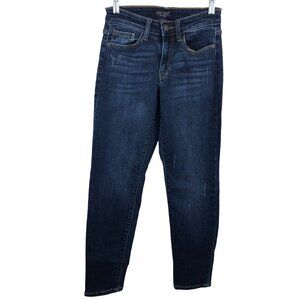 Judy Blue Los Angeles Skinny Fit Blue Denim Women's Jeans Size 1/25, Dark Wash